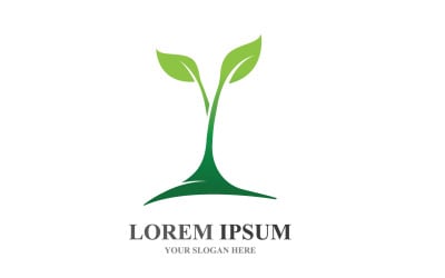Loghi di Green Tree Leaf Ecology Element Vector V21
