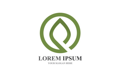 Logos de Green Tree Leaf Ecology Element Vector V10
