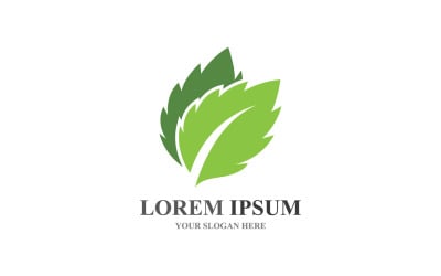 Logos de Green Tree Leaf Ecology Element Vector V1