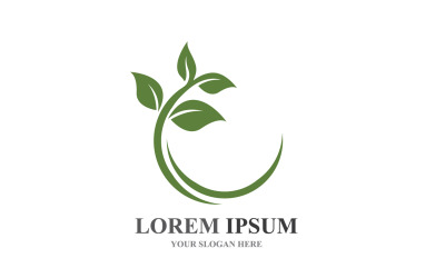 Logos of Green Tree Leaf Ecology  Element Vector V8