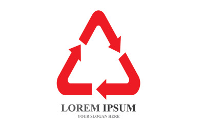 Recycling Icon  Ecology Green Leaf Icons V4