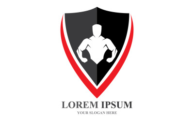 Spor Etiketi Spor Salonu Rozeti Fitness Logo Tasarımı V23