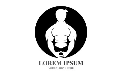 Sport Label  Gym Badge  Fitness Logo Design V14