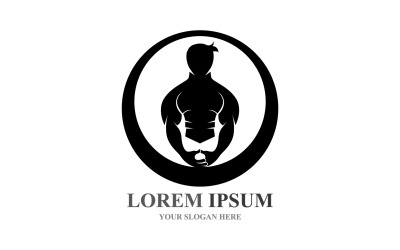 Sport Label  Gym Badge  Fitness Logo Design V19