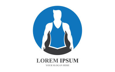 Sport Label  Gym Badge  Fitness Logo Design V22