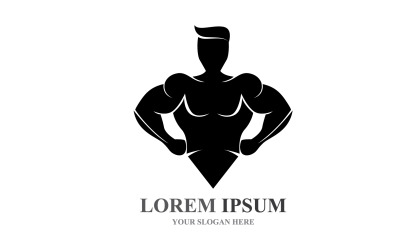 Sport Label  Gym Badge  Fitness Logo Design V24