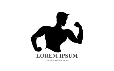 Sport Label Gym Badge Fitness Logo Design V2