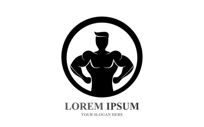 Sport Label  Gym Badge  Fitness Logo Design V31