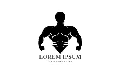 Sport Label  Gym Badge  Fitness Logo Design V3