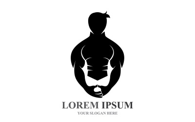 Sport Label  Gym Badge  Fitness Logo Design V5
