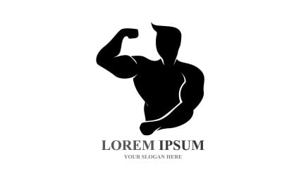 Sport Label  Gym Badge  Fitness Logo Design V6