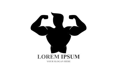 Sport Label  Gym Badge  Fitness Logo Design V7