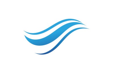 Wave Beach Logo Symbole Vektor Vorlage V28