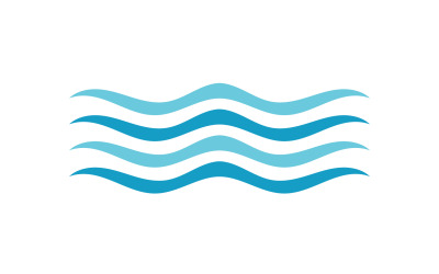 Wave Beach Logo Symbols Vector Template V17