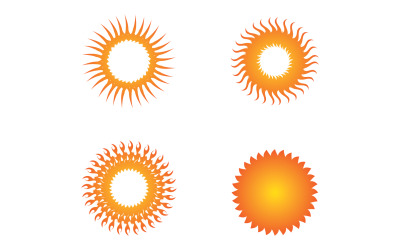 Soleil Logo Vector Icon Template Design V11