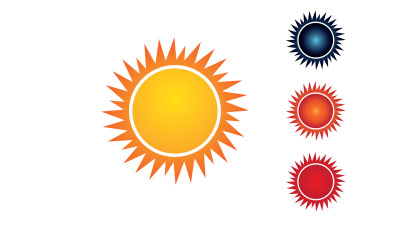 Soleil Logo Vector Icon Template Design V16