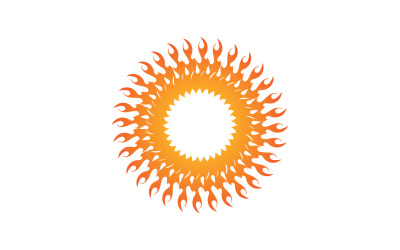 Soleil Logo Vector Icon Template Design V17