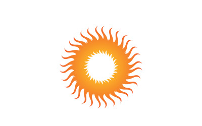 Soleil Logo Vector Icon Template Design V4