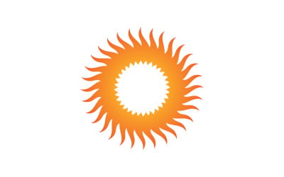 Sun Logo Vector Icon Template Design V1