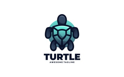 Turtle Simple Mascot Logo Template