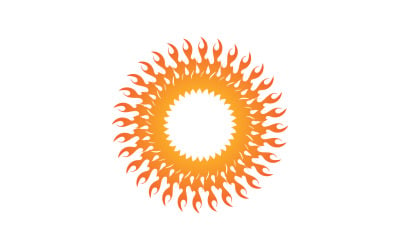 Zon Logo Vector pictogram sjabloonontwerp V17