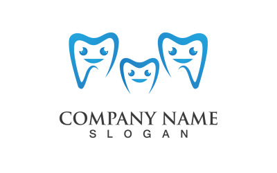 Logo dentale modello vettoriale illustrazione icona Design V15