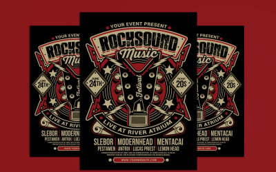 Rock Music Event Flyer Template