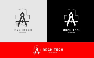 Architect-logo voor ingenieur en bouwers