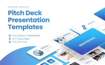 Gråskala - Multipurpose PowerPoint-mall för företag