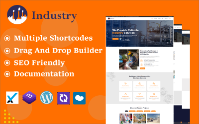 Industrie - WordPress-Theme für Industrie- und Fabrikunternehmen