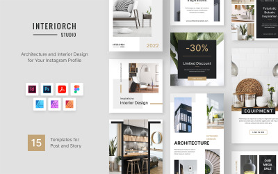 Interiorch – Instagram Post and Story Templates