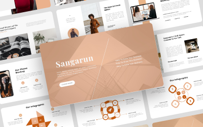 ٍSangarun – kreativní obchodní šablona klíčových poznámek