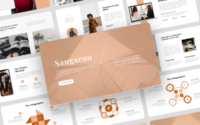 Sangarun - kreatywny biznes szablon PowerPoint