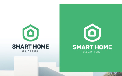 Smart Home - Plantillas de logotipos minimalistas