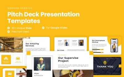 Superviseer - Constructie en industriële Google Slides-sjabloon