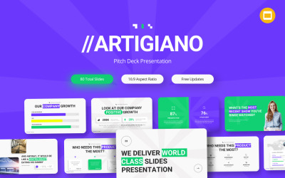 Artigiano kreativní víceúčelová šablona Google Slides