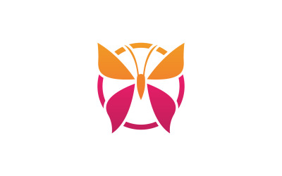 Butterfly Icon Logo Vector Beauty V11