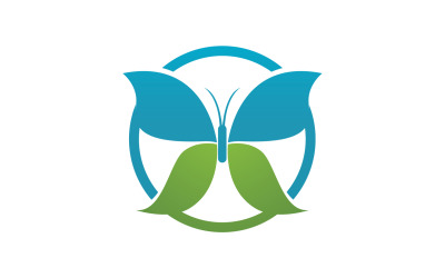 Butterfly Icon Logo Vector Beauty V13