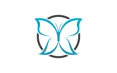 Butterfly Icon Logo Vector Beauty V14