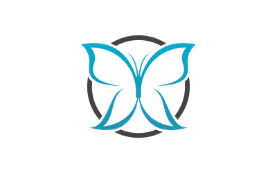 Butterfly Icon Logo Vector Beauty V14