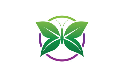 Butterfly Icon Logo Vector Beauty V15