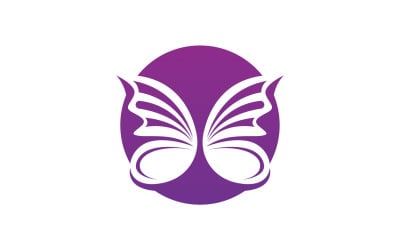 Butterfly Icon Logo Vector Beauty V16
