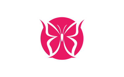 Butterfly Icon Logo Vector Beauty V21