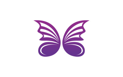 Butterfly Icon Logo Vector Beauty V6