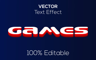 3D ігри | Сучасні 3d ігри векторний текстовий ефект