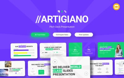Plantilla de diapositivas de Google multipropósito creativa de Artigiano