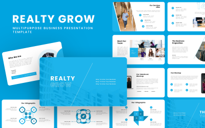 Realty Grow – Firma korporacyjna Szablon prezentacji Google