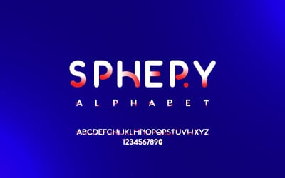 Sphery — полная коллекция круглых и контурных шрифтов