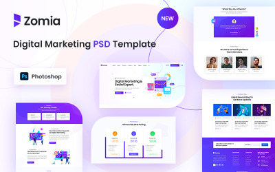 Zomia Digital Marketing PSD-sjabloon