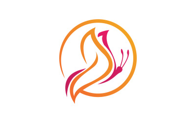 Butterfly Icon Logo Vector Beauty V29